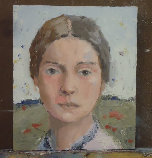 617x640 Emily Dickinson, James Baldwin, Eudora Welty, William Carlos - Emily Dickinson Painting