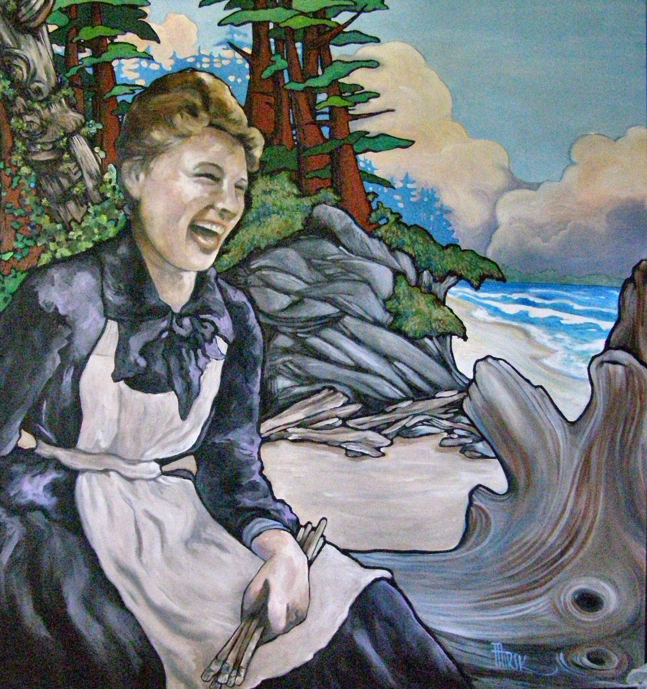 2107x2243 Klee Wyck Gets Her Name - Emily Painting