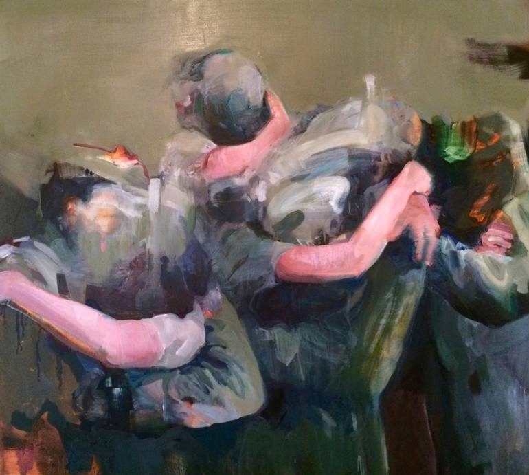 770x691 Saatchi Art Ambiguous Embrace Painting By Emily Lacour - Emily Painting