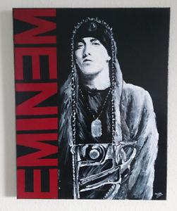 251x300 Eminem Painting Original Hand Painted 16x24 Canvas Acrylic Paint - Eminem Painting