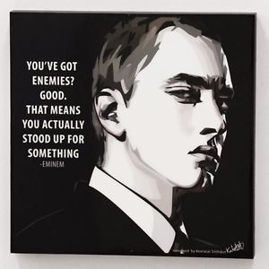 300x300 Eminem Canvas Quotes Wall Decals Photo Painting Framed Pop Art - Eminem Painting