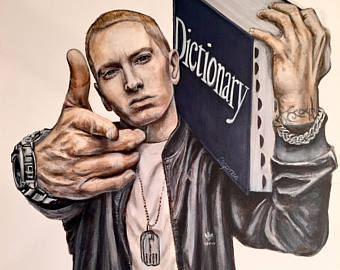 340x270 Eminem Painting Etsy - Eminem Painting