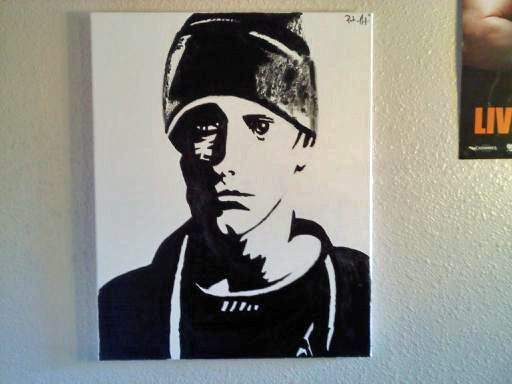 512x384 Far From Average Clothing Eminem Painting - Eminem Painting