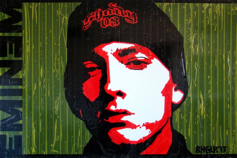 770x515 Saatchi Art Eminem (Marshall Bruce Mathers Ii) Painting By Sonya - Eminem Painting