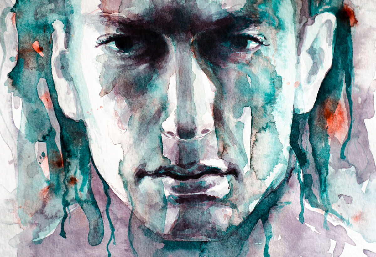 1200x822 Eminem 3 (Laur Iduc) - Eminem Painting