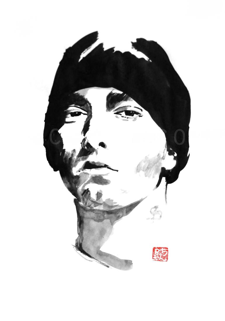 770x1097 Saatchi Art Eminem Painting By Pechane Sumie - Eminem Painting