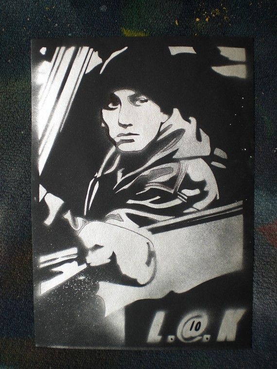 570x760 Eminem 8 Mile Painting Eminem, Rap God And Eminem Rap - Eminem Painting