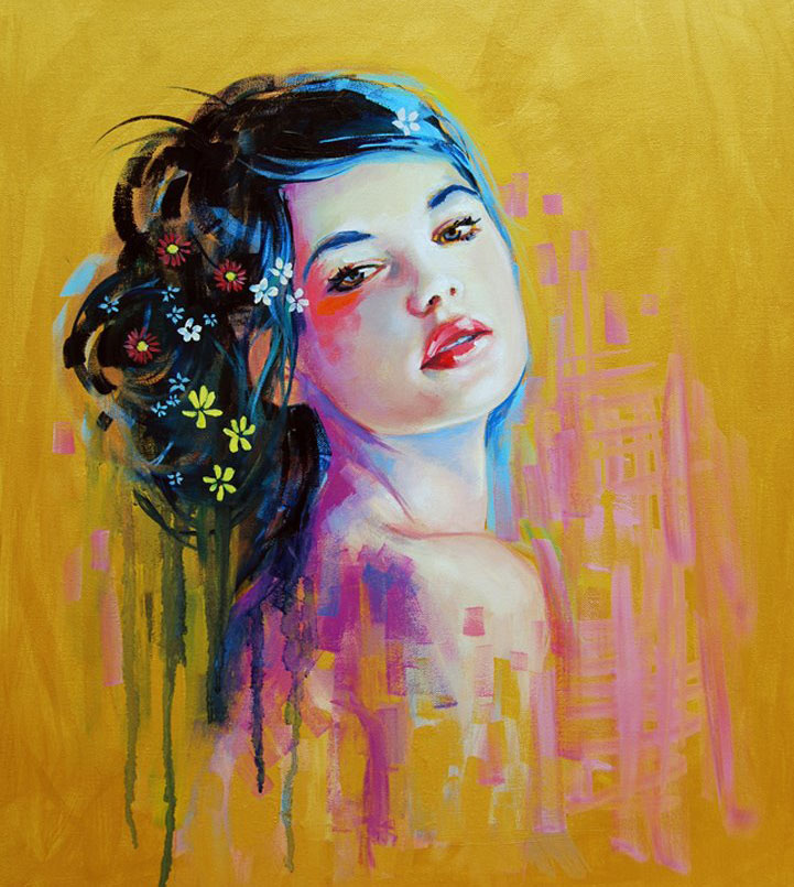 721x805 Woman Water Color Painting By Emma - Emma Painting