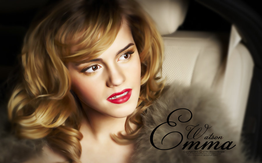 900x563 Emma Watson (Painting Style) By Niparwan - Emma Watson Painting