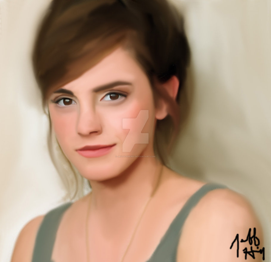 909x879 Emma Watson Digital Painting By Jeffa7xheiny - Emma Watson Painting