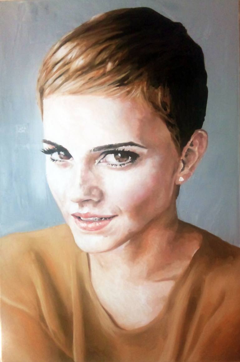 Emma Watson Painting at PaintingValley.com | Explore collection of Emma ...