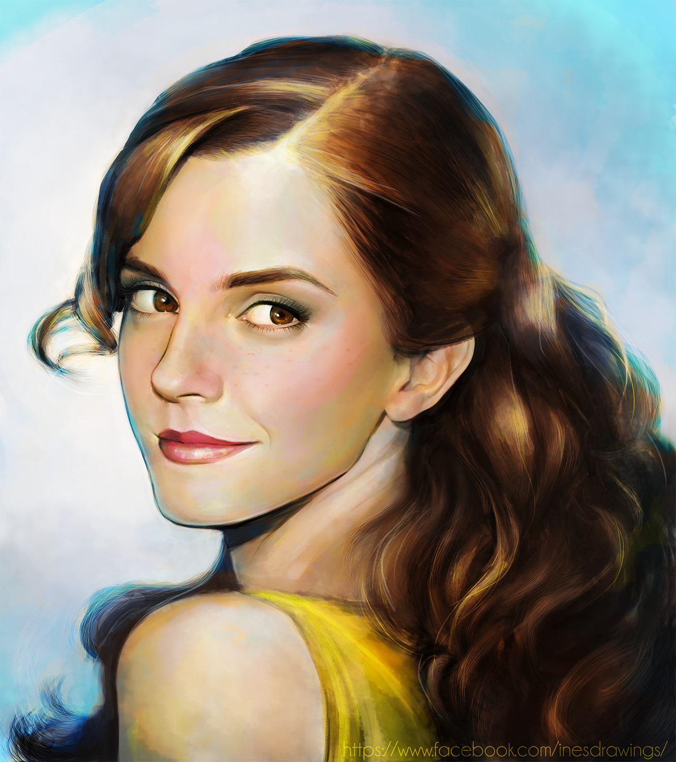 Emma Watson Painting At Paintingvalleycom Explore