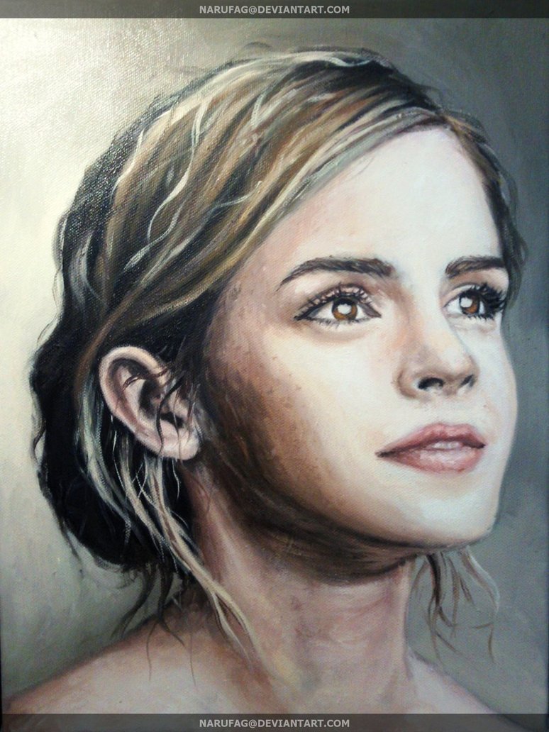 Emma Watson Painting at PaintingValley.com | Explore collection of Emma ...