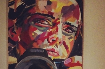 355x236 Emma Watson's Self Portrait Proves She's Also An Incredibly - Emma Watson Painting