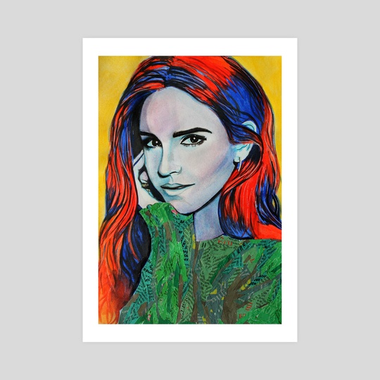 540x540 Emma Watson, An Art Print By Anna Shapovalova - Emma Watson Painting