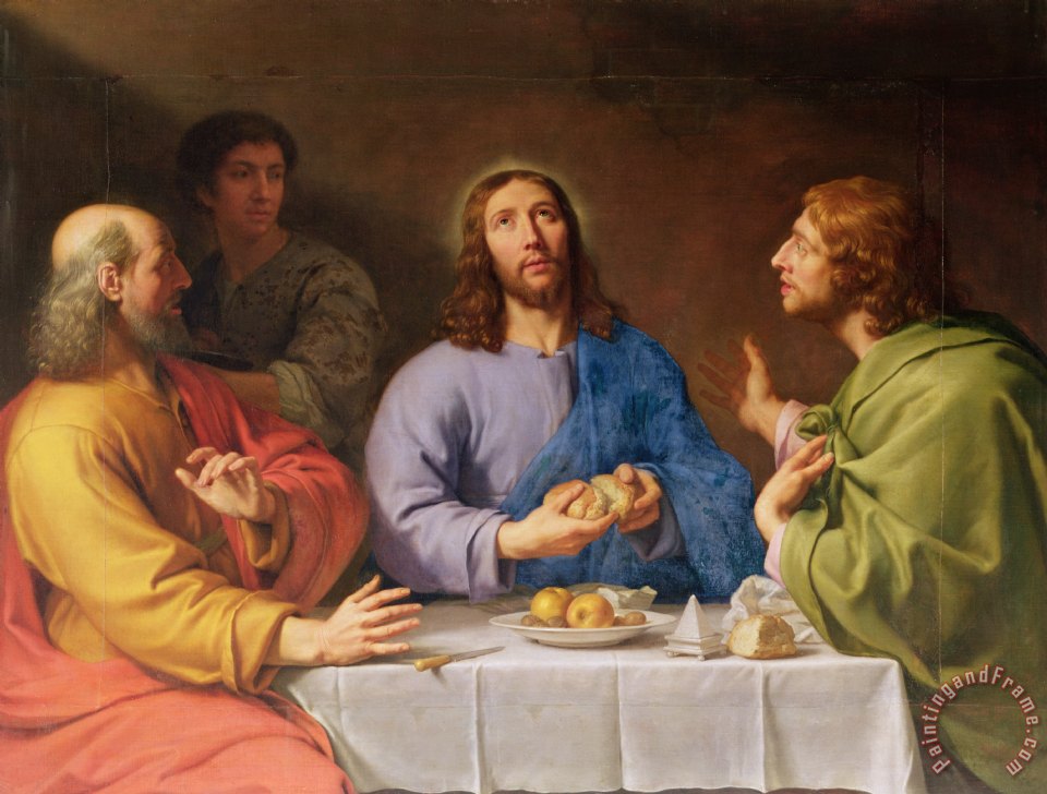 960x728 Philippe De Champaigne The Supper - Emmaus Painting