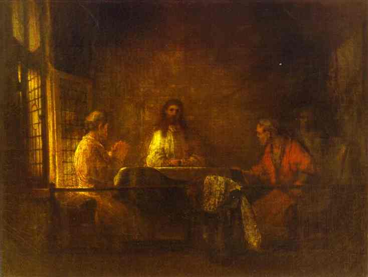 734x553 Pilgrims - Emmaus Painting