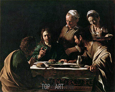 400x320 Supper - Emmaus Painting