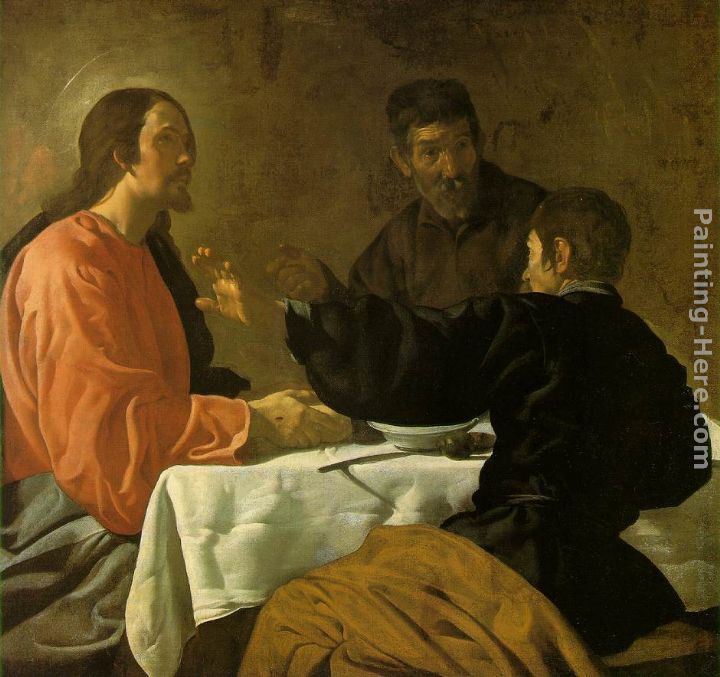 720x677 Diego Rodriguez De Silva Velazquez The Supper - Emmaus Painting