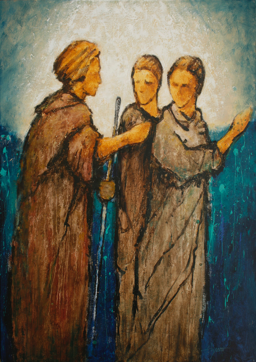 847x1200 Emmaus Road By Hyatt Moore - Emmaus Road Painting