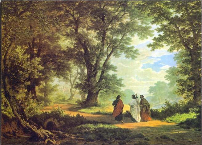 656x470 Gang Nach Emmaus 1877 - Emmaus Road Painting