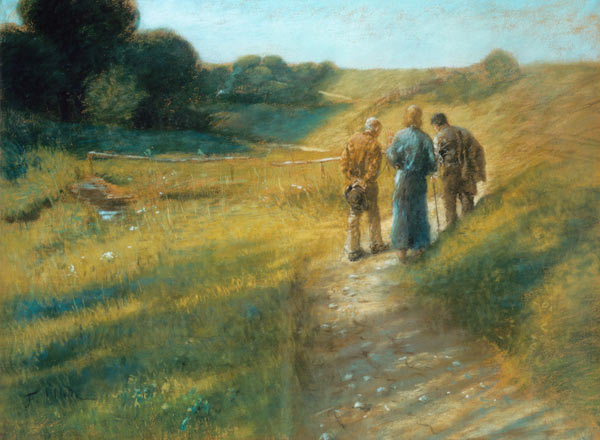 600x440 5th Jubilee Mystery Revelation In Word And Sacrament - Emmaus Road Painting