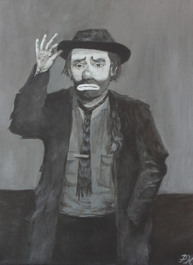656x900 Tip Of The Cap Painting By Patrick Kelly - Emmett Kelly Painting