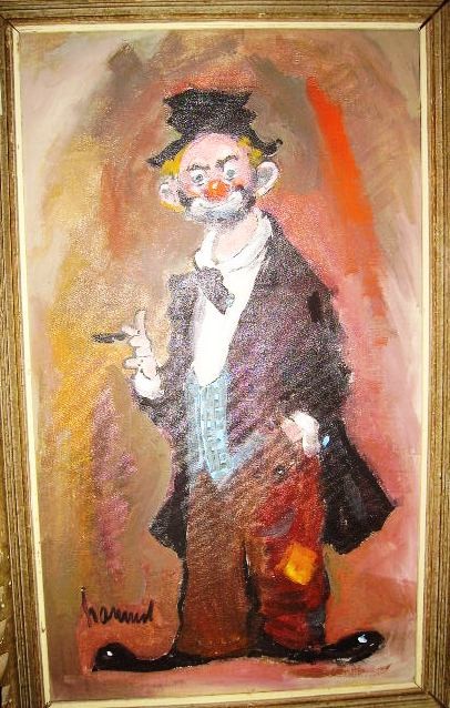 406x638 Emmett The Clown Painting - Emmett The Clown Painting