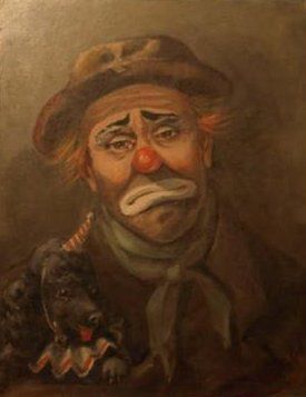 275x357 Iver Random Photos From Emmett Kelly Sr Or Jr - Emmett The Clown Painting