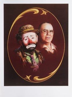 250x335 Hobo Clown Paintings - Emmett The Clown Painting