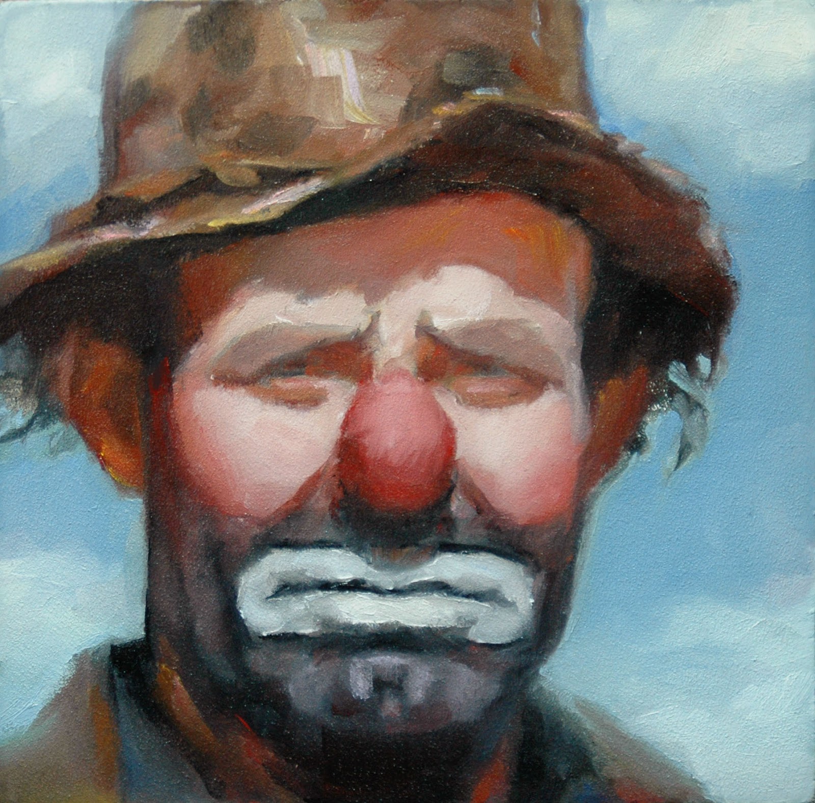 1600x1577 Lost Coast Daily Painters - Emmett The Clown Painting