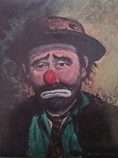 236x315 Vintage1991 Emmett Kelly Sr. Clown Display Piece Display And Lee - Emmett The Clown Painting