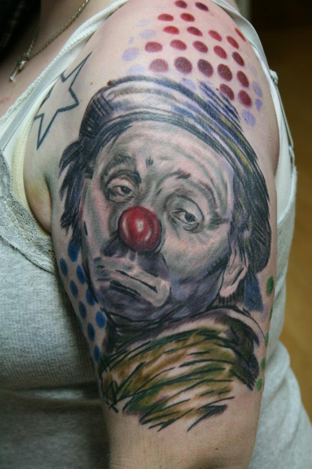 639x960 Emmett Kelly Sad Clown Painting Tattoo Uberderek - Emmett The Clown Painting