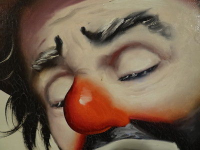 400x300 Donald Rust Emmett Kelly Clown Painting Limited And Signed - Emmett The Clown Painting