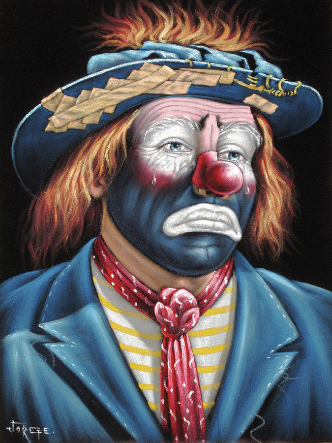 675x900 Emmett Kelly, Hobo Bum American Circus Clown Painting By Jorge - Emmett The Clown Painting