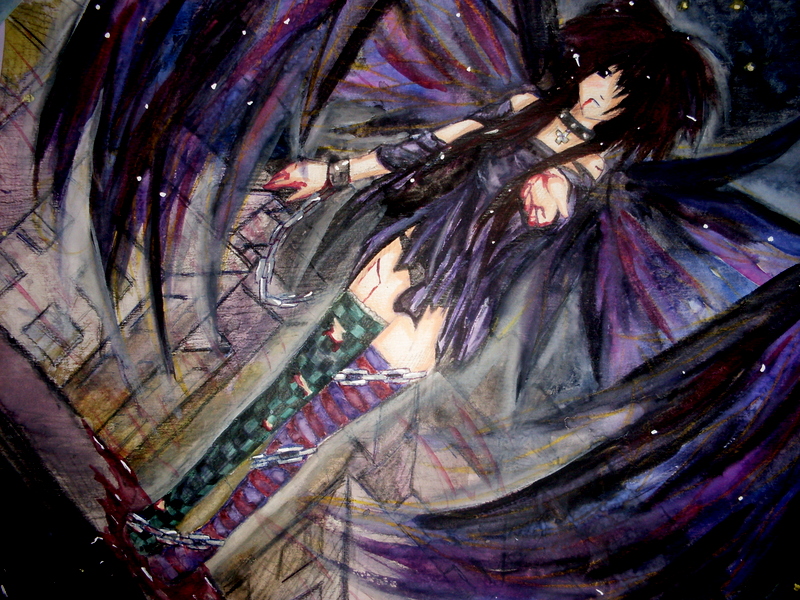 800x600 Emo Girl By Sayuriemoart - Emo Girl Painting