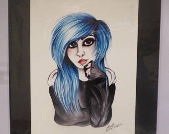 340x270 Emo Etsy - Emo Girl Painting