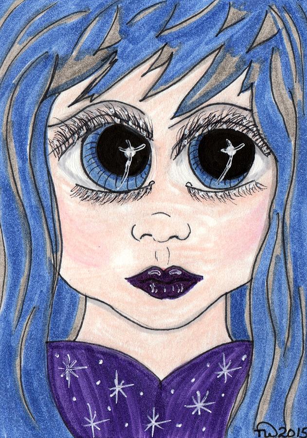 631x900 Emo Girl I Painting By Tambra Wilcox - Emo Girl Painting