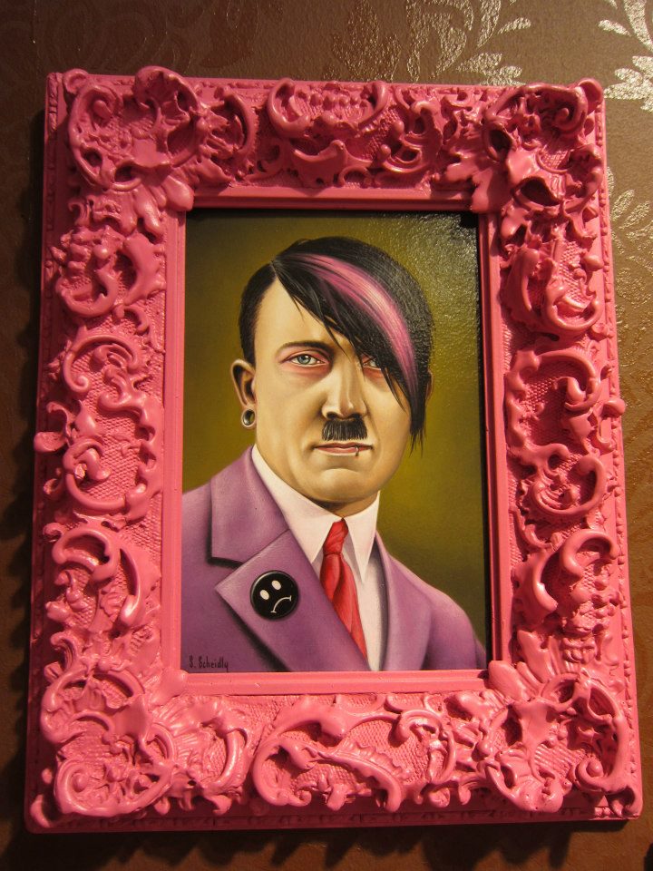 720x960 Hilarious Emo Hilter Painting - Emo Painting