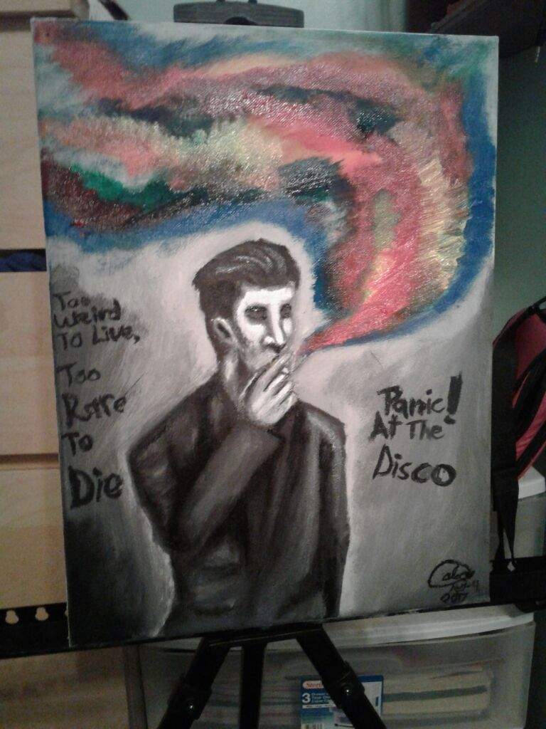 768x1024 Too Weird To Live, Too Rare To Die Oil Painting Emo Trinity + Amino - Emo Painting