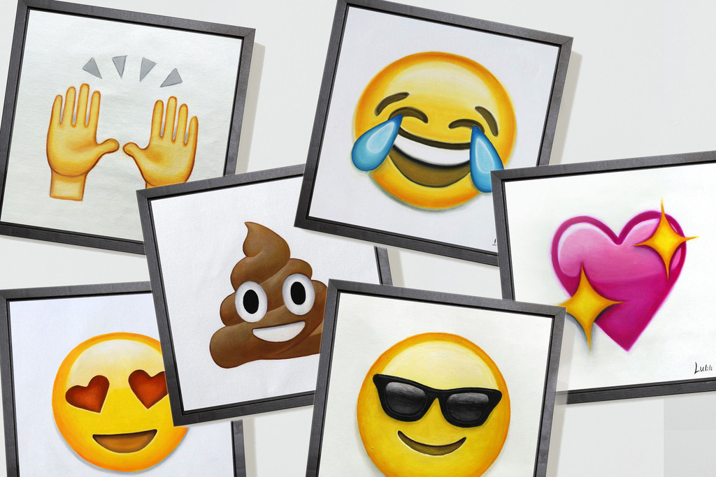Emoji Canvas Painting at Explore collection of