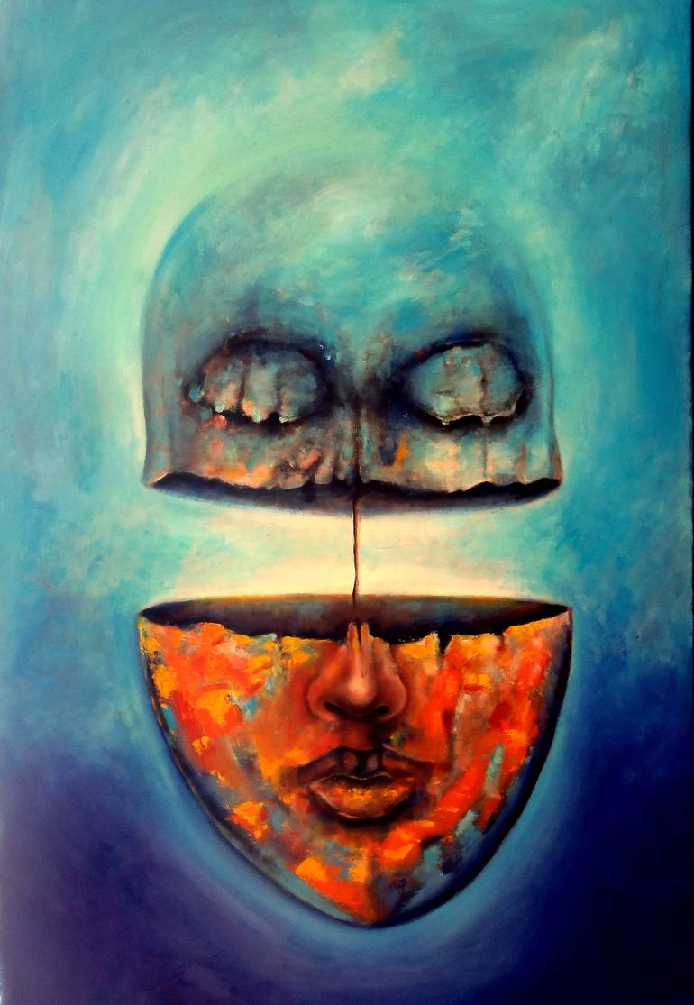 770x1115 Saatchi Art Portrait Of Emotional Painting By Lukas Jankiewicz - Emotional Painting