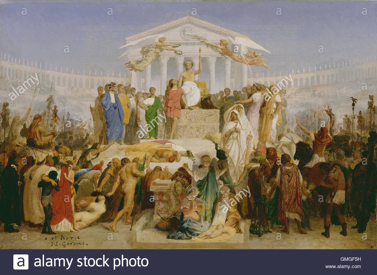 1300x950 Age Of Augustus, The Birth Of Christ, By Jean Leon Gerome, French - Emperor Augustus Painting