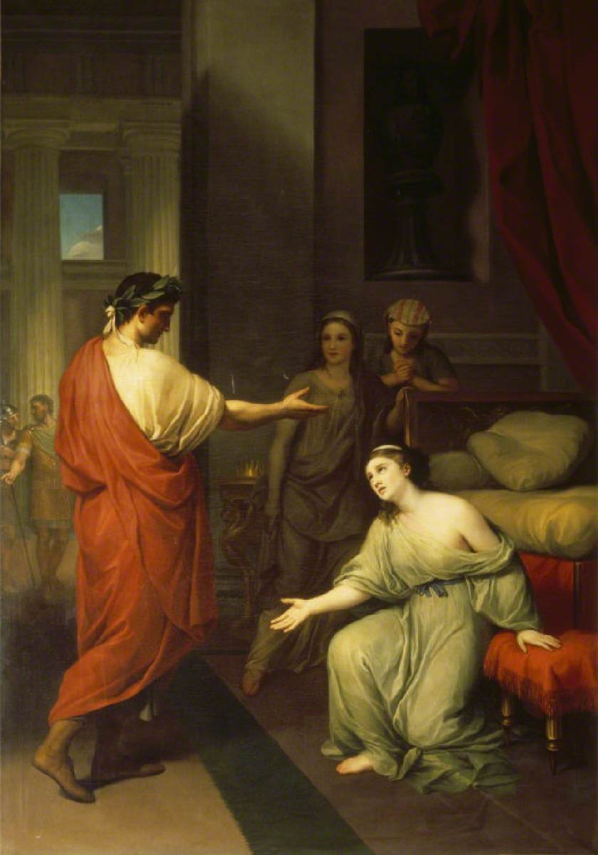 840x1200 Octavius Caesar (Later The Emperor Augustus), And Cleopatra Art Uk - Emperor Augustus Painting