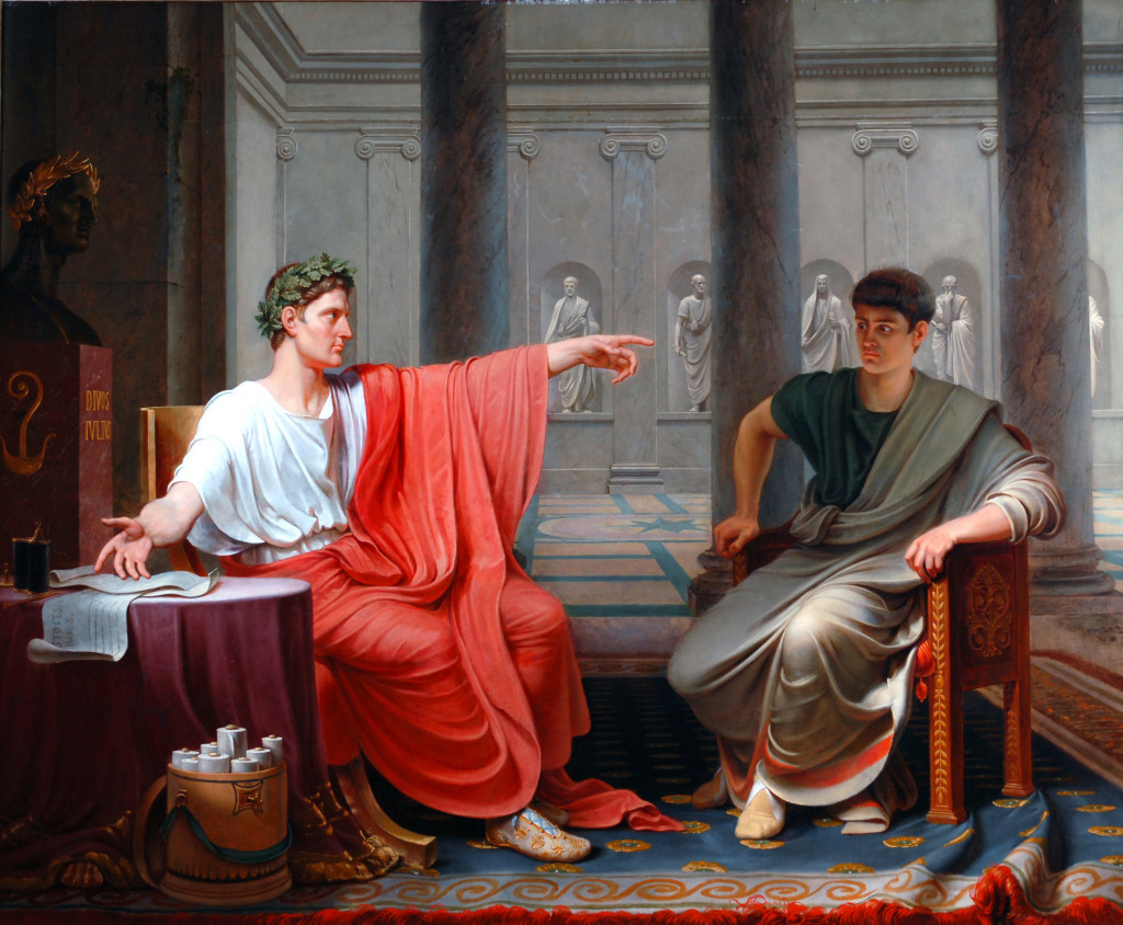 1024x844 The Emperor Augustus Rebuking Cornelius Cinna For His Treachery - Emperor Augustus Painting