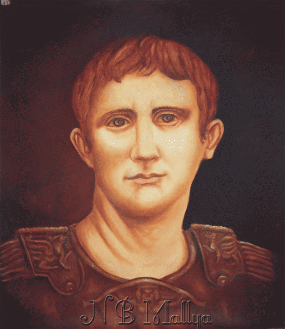 563x650 Augustus Caesar (Balakrishna Mallya) - Emperor Augustus Painting
