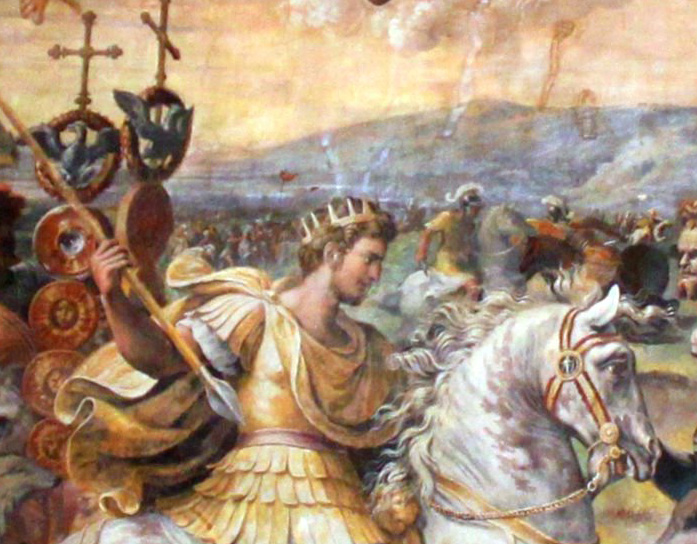 697x544 Roman Emperor Constantine's Conversion To Christianity - Emperor Constantine Painting