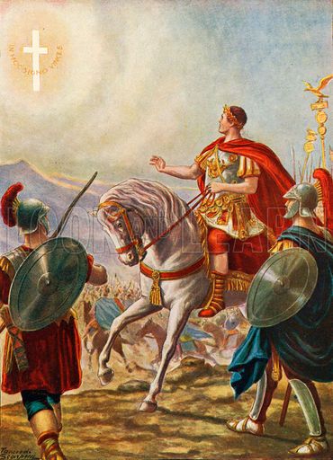 370x512 Constantine Sees That Cross Emperor, Roman Empire - Emperor Constantine Painting