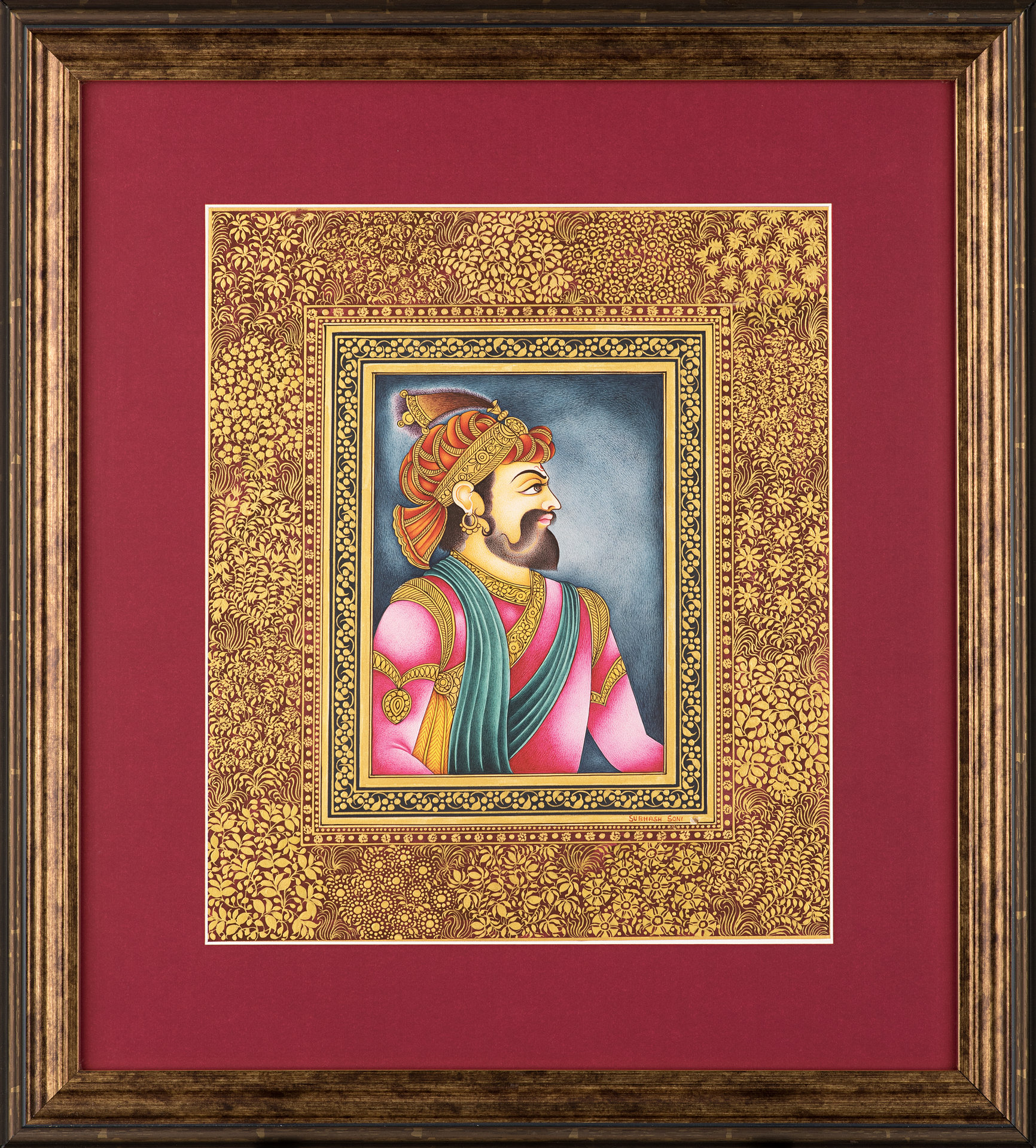 1732x1920 Mughal Emperor Wall Painting, Buy Original Paintings Online - Emperor Painting