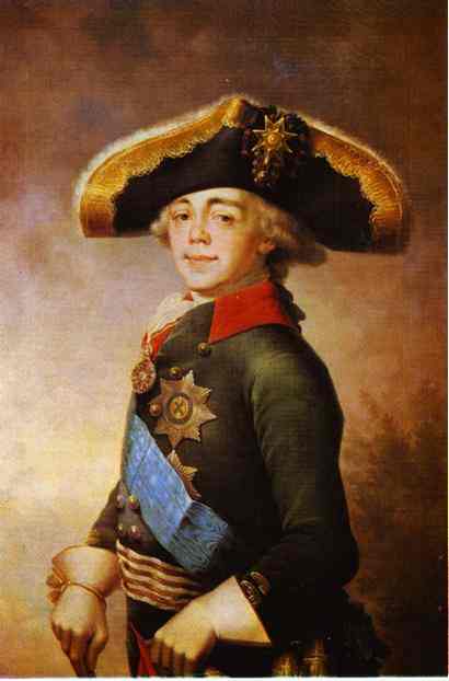 410x622 Oil Paintingportrait Of Paul I, Emperor Of Russia. 1796 - Emperor Painting